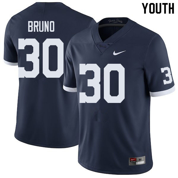 NCAA Nike Youth Penn State Nittany Lions Joseph Bruno #30 College Football Authentic Navy Stitched Jersey KDK6698WA